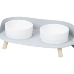 Clearance Dubbele Voerbak Op Pootjes Dierenbenodigdheden