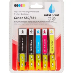 Discount Ink & Print Inktcartridges Canon 580/581 Inktcartridges